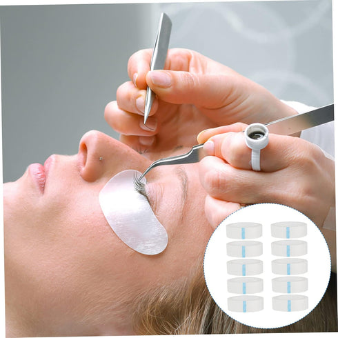 10Pcs GALPADA Eyelash Graft Tapes Breathable for Eyelash Extensions Soft Easy to Tear for Makeup Salons Personal Use