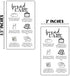 Lashicorn 50pk 2x3.5 Packaging Bread Care Instruction Cards | Sourdough Storage Bakery Baker Client Cinnamon Roll