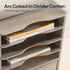 HOOBRO Wall File Organizer, Mail Organizer Wall Mounted, Wooden Literature Organizer with Drawer Storage