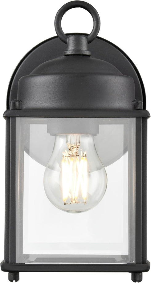 ML Lighting 210001-TBK 1-Light Outdoor Wall Sconce in Textured Black Finish