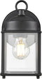 ML Lighting 210001-TBK 1-Light Outdoor Wall Sconce in Textured Black Finish