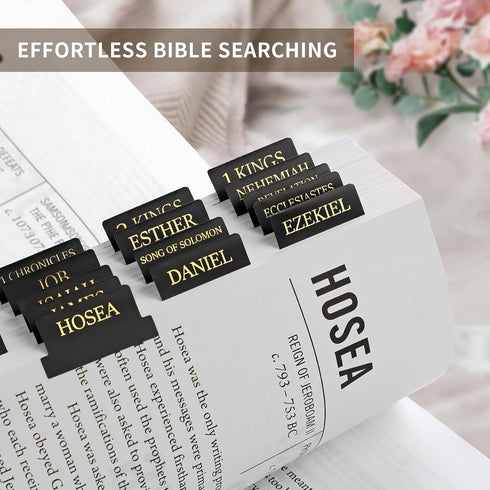 Taja 66 9 Bible Tabs for Women & Men, Laminated Bible Tabs for Study Bible, Large Print Bible Tabs for Easy Navigation