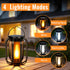 2 Pack 4 (New) Solar Lanterns Lights, Solar Lights Outdoor with Flickering Flame, Modes Waterproof Hanging Lantern