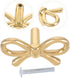 Brass Bow Tie Drawer Handle Metal Bow Cabinet Pull Furniture Hardware Handle for Shoe Cabinet Bedside Table and Dresser