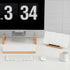 Yeoux Glass Desktop Whiteboard with Wood Organizer for Small Office Accessories, Aesthetic Dry Erase Board with Drawer
