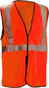 OccuNomix ECO-GCB-O2/3X High Visibility Mesh 5-Point Break-Away Safety Vest, Class 2, Orange