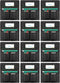 Chair Pockets Black - 12 Pcs, 14 x 13 Inch Chairback Buddy Pocket Classroom Organizer with Name Slot