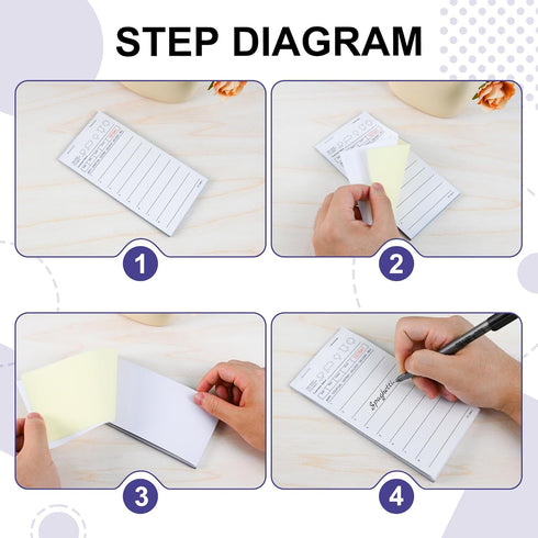DGBDPACK 6 40 Sheets/Pack, 240 Guest Checks for Servers, Server Note Pads, Waiter Checkbook, Waitress Notepad
