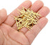 300 Pack 25mm/1" PATIKIL Chandelier Connector Clip, Length Chandelier Bowtie Pin Replacement for Fastening Crystals