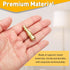 1.5" 1/4-27 uxcell Tall Lamp Finials Copper, Thread Lamp Cap Knob Decoration Screw Cap Nuts with Cleaning Cloth