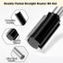 7 Set 1/4 1/8", 5/32", 3/16", 1/4", 5/16", 3/8", 1/2" Pcs Straight Cut Router Bit Shank, Double Fluted Plunge Router