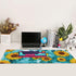 Modern Abstract Art Sunflowers Gaming Mouse Pad, XXL Large Desk Mouse Pad with Stitched Edges, Waterproof