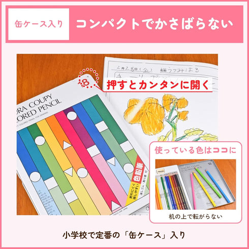 Sakura Craypas Coupy Colored Pencils, 18 Colors, PFY18