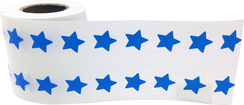 Blue Star Shape Stickers, 0.50 Inch, 1,000 Adhesive Labels