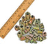 265 Pcs M4/M5/M6/M8/M10 Nut Inserts, Zinc Alloy Screw Inserts Assortment for Wood Furniture Fastener Connector