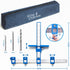King&Charles Cabinet Hardware Jig, Cabinet Handle Jig with Point Wood Drils Bits, Cabinet Jig for Handles and Pulls on Drawers/Cabinets/Doors, Cabinet Hardware Template Tool Set.