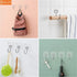GLUIT Large Adhesive Hooks for Hanging, Heavy Duty 22 lbs, Waterproof Wall Hooks for Home, Bathroom, Kitchen