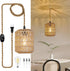 Plug in Pendant Light with 6W LED Bulb Warm Light(3000K) Dimmable Switch
