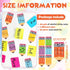 Janlaugh Teachers Sticky Notes - 48 Pads, 1440 Sheets Pencil Shaped Note Pads, Cute Self Adhesive Gifts for Students