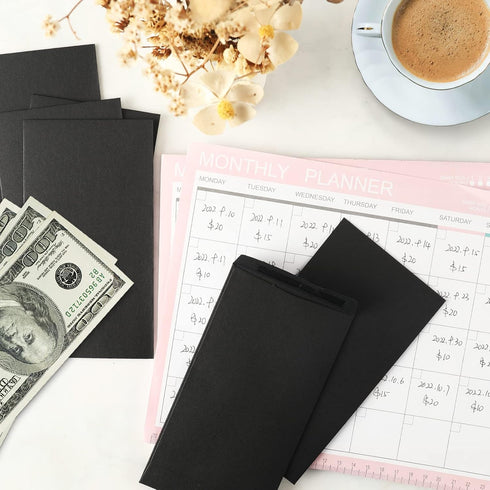 Granhoolm 50 Pack Large Cash Envelopes 3.5 x 6.5 inch for Savings Plan, Coin, Seed, Credit Card, Check