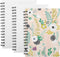 Zonon A5 Spiral Notebooks, 3 Pcs Hardcover DIY Notebooks, 60 Pages Writing Paper for School, Office, Home, Travel