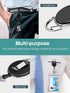 Puroma 3 Pack Clear ID Badge Holder with Waterproof Vertical Lanyard, Carabiner Badge Reel, Key Ring for Card Holder
