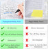 BAYTORY 700 Sheets Pastel Transparent Sticky Notes, 3 x 3 Inch Clear Waterproof Memo Pad for Annotating Books