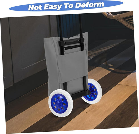 2pcs ARTIBETTER Replacement Wheels for Folding Grocery Shopping Cart Sturdy Plastic Rolling Cart Wheels Compatible