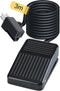Foot Switch Normally Off, Press and Hold to ON 10FT UL Cable & Plug, Dead Man Pedal Momentary 15A 250VAC for Power Tools