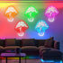 Dimmable 3d Mushroom Neon Sign Led Cute Night Light Wall Art Mushroom Neon Signs For Game Room Bedroom Decor Holiday