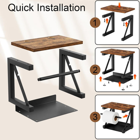 Label Holder for Thermal Printer, Heavy Duty Metal Label Holder for Rolls and Fan-fold Labels, Desktop Printer