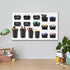 64 Pieces Pegboard Bins with Hooks and Loops - Organizer Accessory for Tools Storage Office Workshop Garage