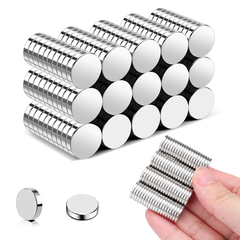 TRYMAG Small Magnets 150Pcs Neodymium Magnets, Tiny Strong Small Round Magnets Circle Rare Earth Magnets for Refrigerator, Office, Whiteboard, Crafts, DIY, Button Magnets
