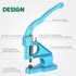 ATPEAM Hand Press Grommet Machine, Heavy Duty Industrial Eyelet Tool Kit, 3 Dies (#0#2#4), 1500 Grommets