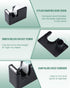 Lichamp 10 Pack Office Desktop Tape Dispenser with 10 Rolls of 1 Inch Core Tape, Red and Black