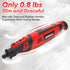 8V 2.5 122 5-Speed SHALL Cordless Rotary Tool Kit, Lightweight Ah Battery Rechargeable Dog Nail Grinder w/ Accessories