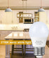 6W A15 LED Bulb, 60 Watt Incandescent Equivalent, 550 LM, E26 Base, 2700K Warm White, Non-Dimmable, 6 Pack