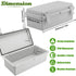 Sunnyglade ABS Plastic Dustproof Waterproof IP65 Junction Box, Durable Electrical Project Enclosure with Lock