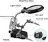 Helping Hands Magnifying Glass Soldering Station, LED Lighted 3.5X 12X Magnifier with Clips