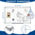 Whiteboard Hanging Magnetic Dry Erase Board, 30 x 20 Inches for Wall Mount, Office, Kitchen, Home