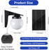 1 Pack, 3 IP65 Solar Wall Lights Outdoor, Lighting Modes, Waterproof, Wireless Solar Powered LED Lights for Backyard