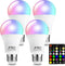 FTL Color Changing Light Bulb with Remote Control, A19 E26 Dimmable RGB