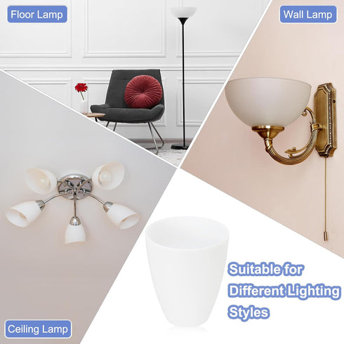 1.65" 4.53" 5 PATIKIL Hole High Plastic Lampshade, Pcs Floor Lamp Light Covers Replacement Lamp Shade Cover for Floor