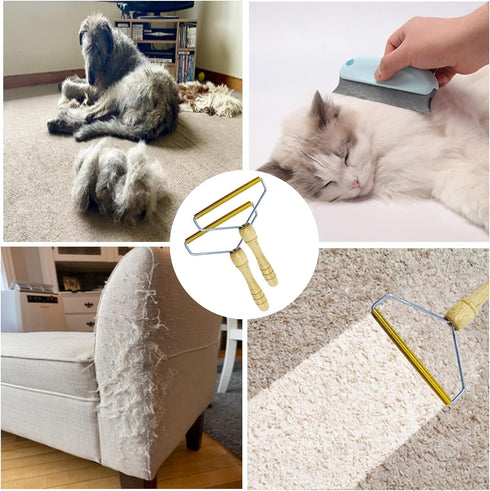 Lint Remover,Lint Roller,Lint Cleaner Pro Fabric Shaver Fuzz Remover Pet Hair Remover for Couch Reusable Dog Hair Carpet Scraper Shaver for Clothes Sweater Woven Coat No More Fluff (Green) by Jeayaeko