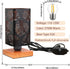 Dimmer, Dimmable Rustic Table Lamp with Small Black Industry Metal bedside Lamp, fully Rotary Switch, Night Light