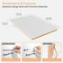 Desktop Glass Whiteboard with Reversible Wood Stand, Mini Dry Erase Easel 9.5"x6.7" for Desk, Accessories Included