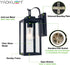 E26 Bulbs Outdoor Wall Lantern, Wall Sconce as Porch Lighting Fixture, Medium Base, Metal Housing Plus Glass, not