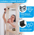 8 Pack PATIKIL Metal Corner Braces, L-Shape Bracket Right Angle Board Holder Shelf Support with Plastic Cover