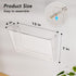MaxGear Acrylic Wall File Organizer - 4 Pockets Clear Wall Mounted Holder for Office, School, Home