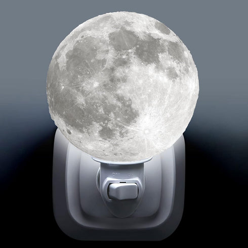 Hortsun Moon Craft 4-inch 3D Moon Night Light, Plug in Wall Mounted